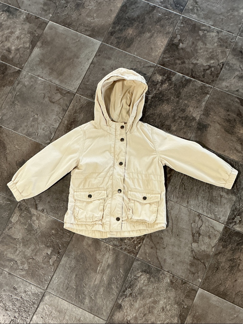 Old Navy Cream Hooded Kids jacket